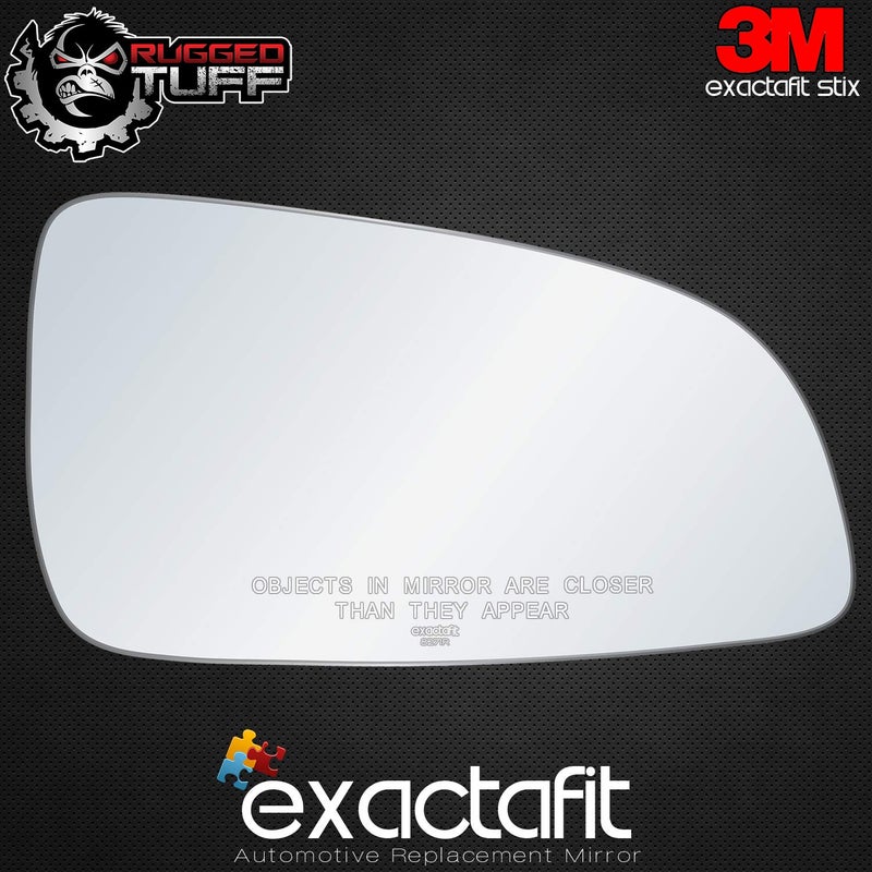 Rugged TUFF Passenger Right Side Mirror Glass For 2008 2009 Saturn Astra Door Rear View Mirrors Non-Heated Convex Lens Replacement exactafit 8271R - Image 3